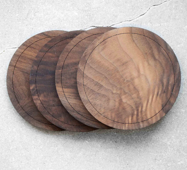 Mountain - Premium Hardwood Coaster Set - The Wood Reserve