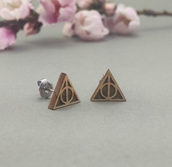 Deathly Hallow Earring Blanks | Wooden Earring Blanks Maple