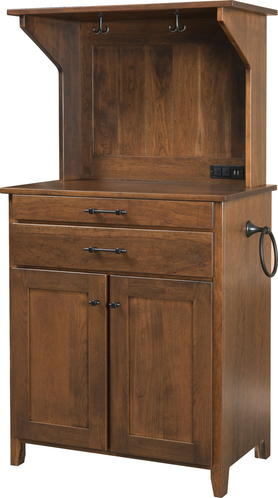 Barista - Amish Hardwood Coffee Bar Cabinet - The Wood Reserve