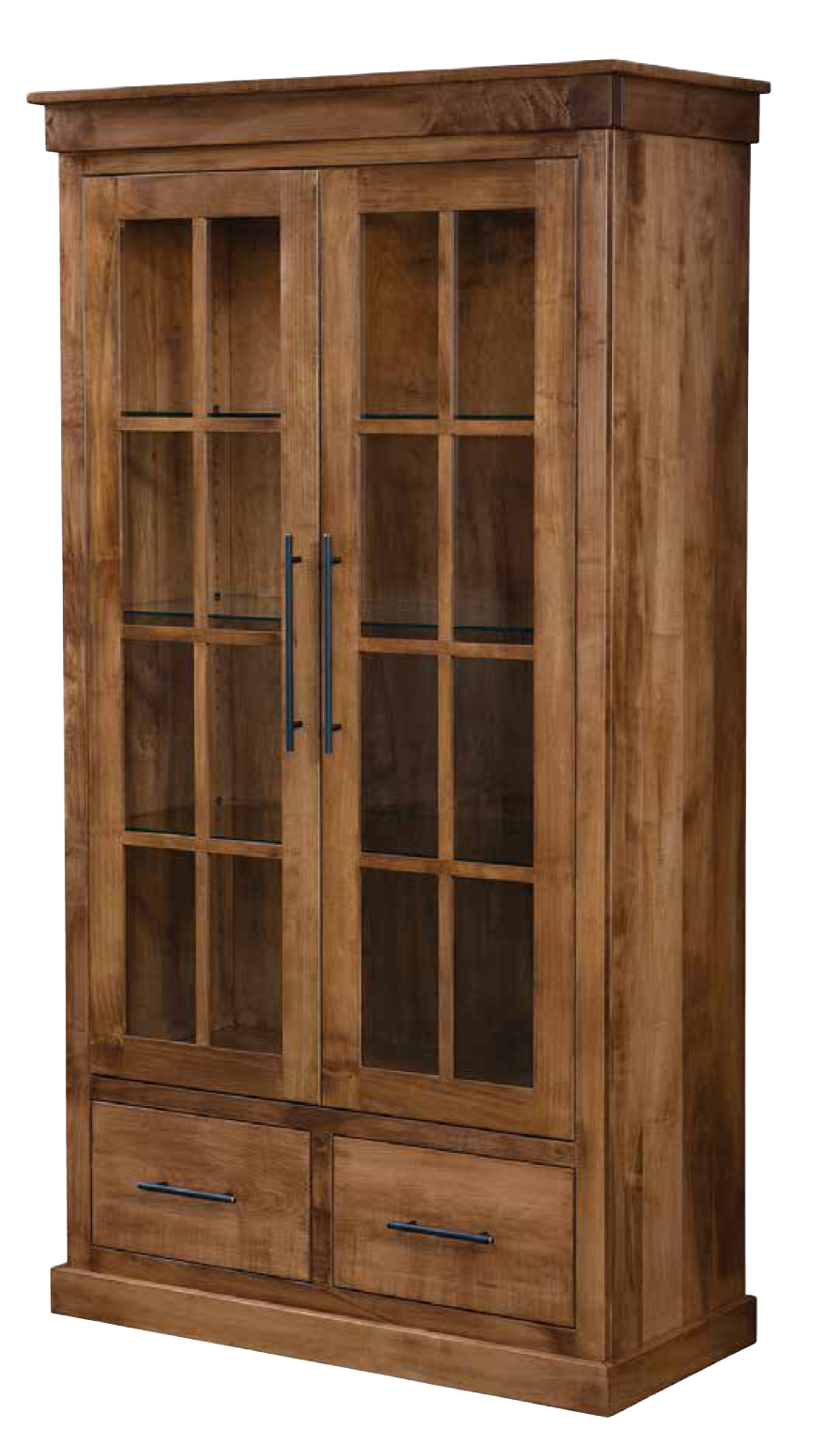 Hadley - Amish Solid Wood Display Cabinet - The Wood Reserve