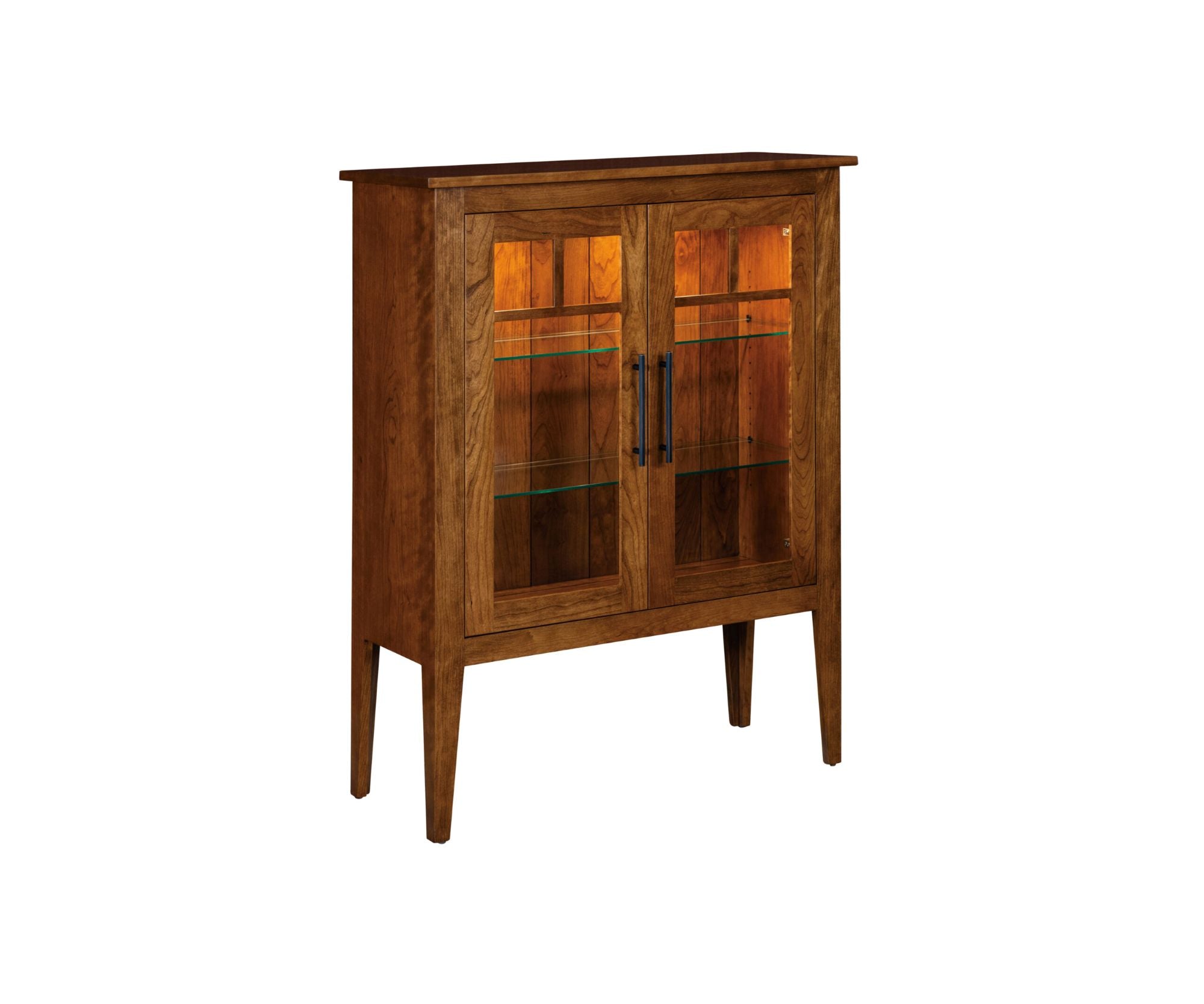 Indy - Amish Handcrafted Curio Cabinet - The Wood Reserve