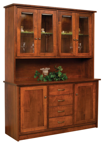 Capri - Amish Shaker Dining Hutch - The Wood Reserve