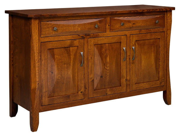 Solid wood deals buffet server