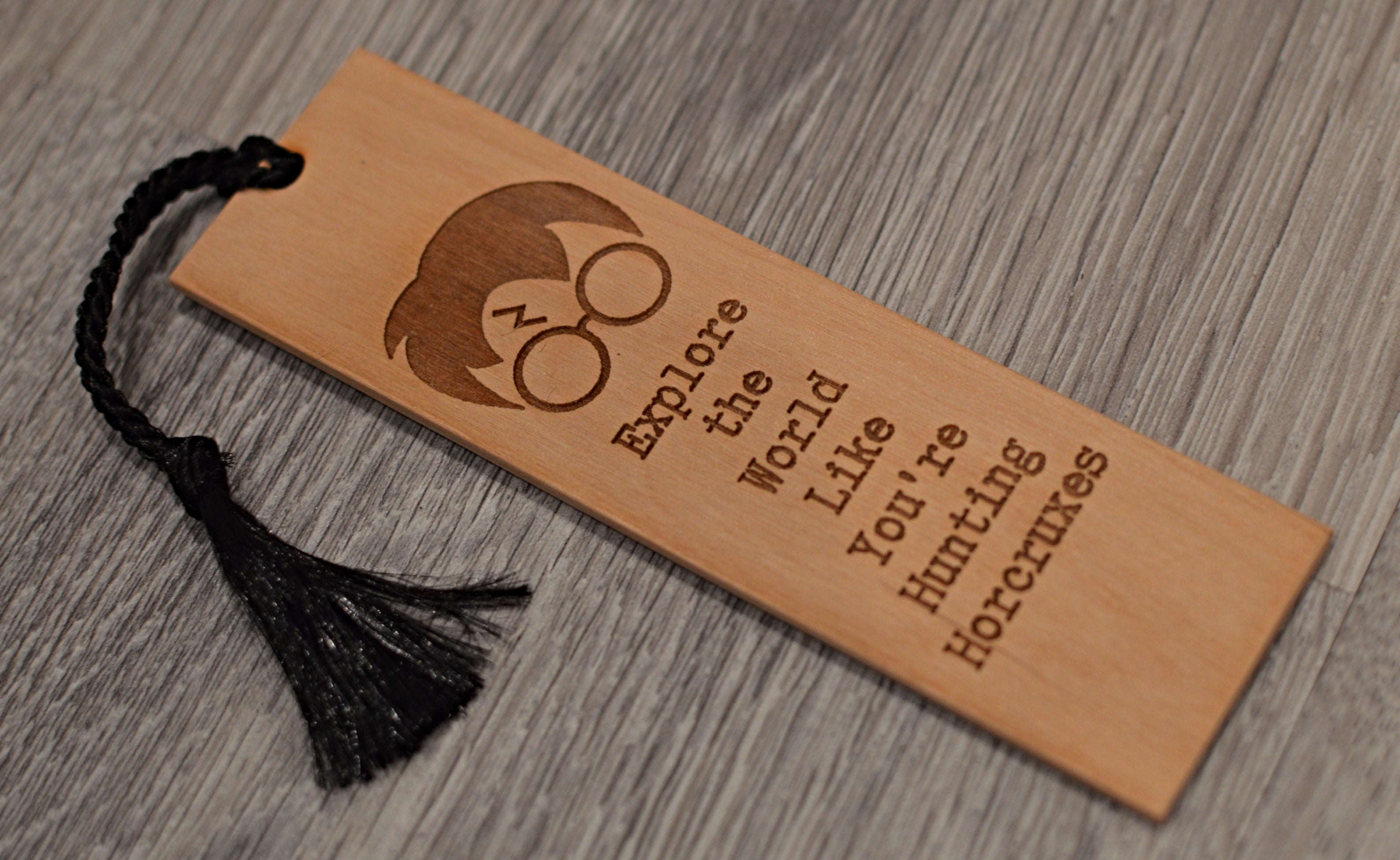 Laser Engraved Wood Bookmark - Read More - Book Mark